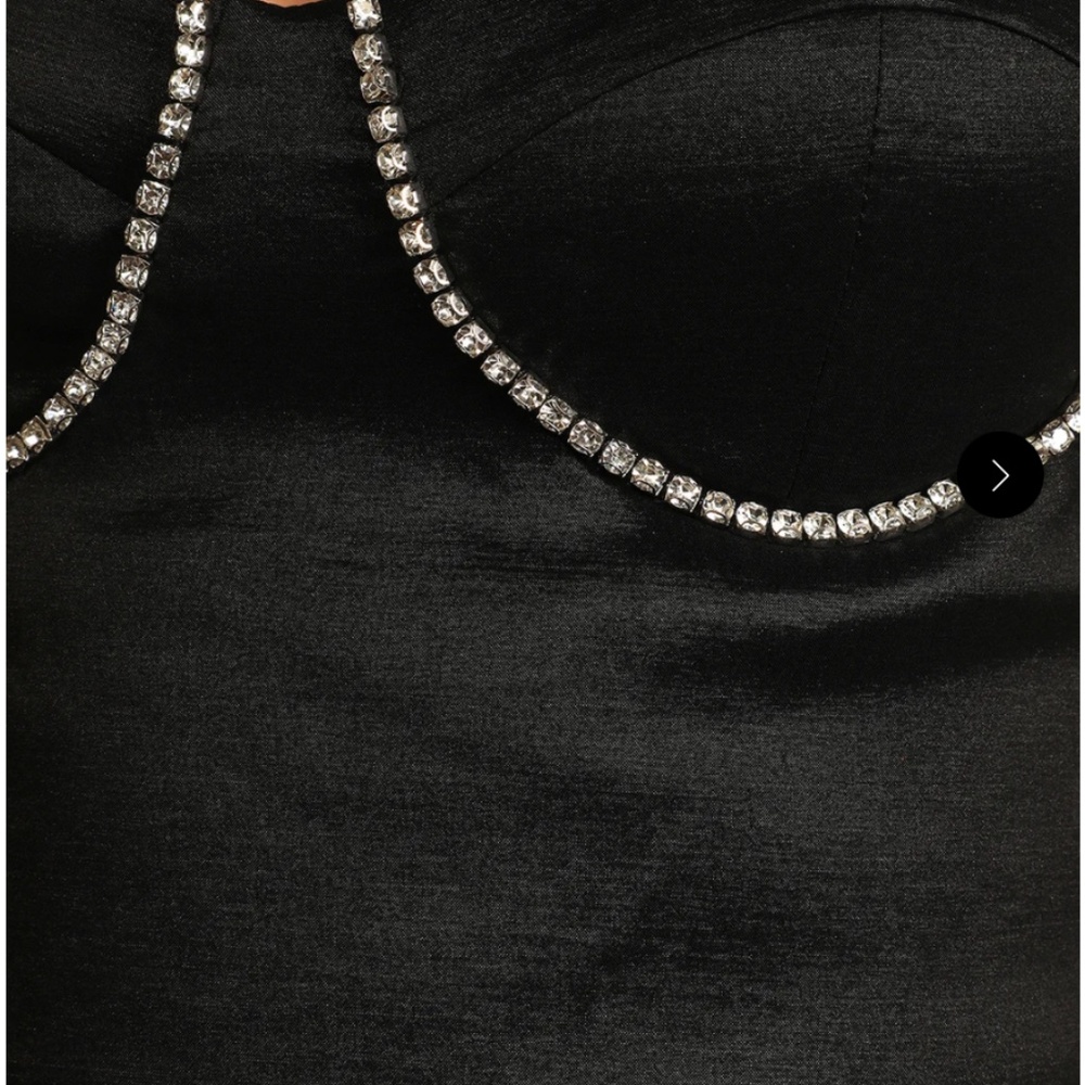 Lulu's Black Rhinestone Mini Dress - Picture 5 of 11